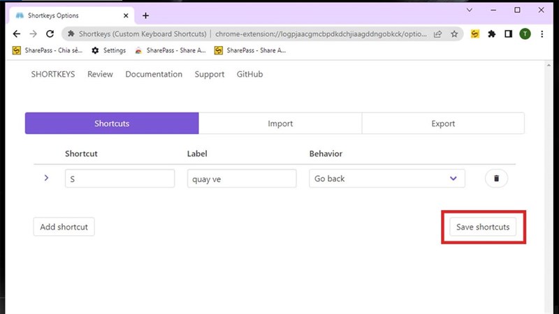 Cách tự tạo phím tắt trên Chrome
