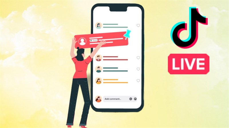 Cách cài đặt bình luận cho LIVE TikTok