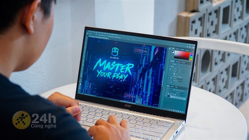 Acer Swift 3 hoàn toàn có thể cân được các tác vụ nặng về đồ họa như edit video, chỉnh sửa hình ảnh.