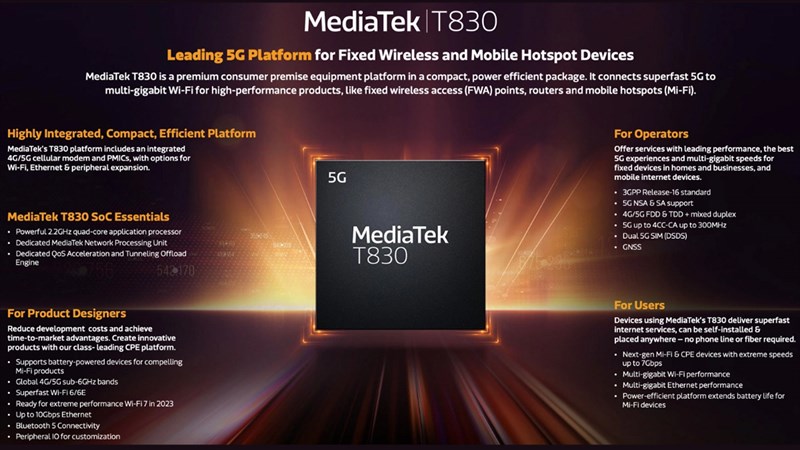 MediaTek ra mắt mẫu chip mới dành cho bộ định tuyến