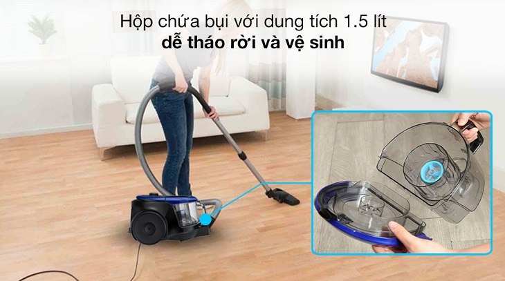 Máy hút bụi Samsung VC18M2120SB/SV có mức giá tầm 1.895.000 đồng