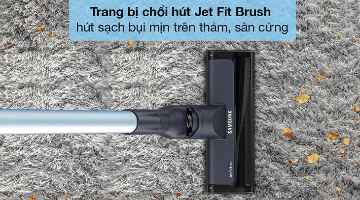 Máy hút bụi cầm tay Samsung VS15A6031R1/SV trang bị chổi hút Jet Fit Brush tiện dụng