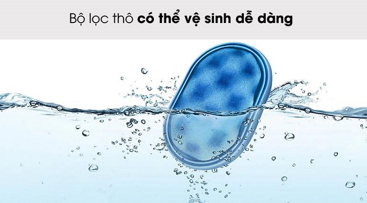 Máy hút bụi không dây Samsung VS03R6523J1/SV được trang bị bộ lọc thô vệ sinh dễ dàng