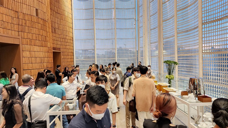 Sảnh chờ trước khi sự kiện diễn ra 