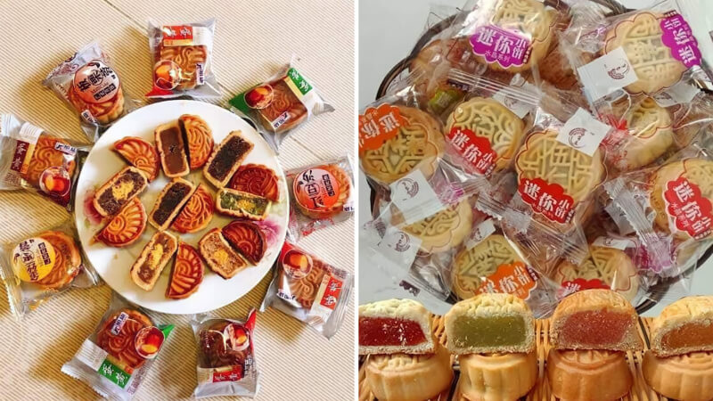 Bánh Trung thu mini có giá thành rẻ và không rõ nguồn gốc xuất xứ
