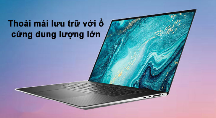 Dell XPS mang đến không gian lưu trữ rộng rãi