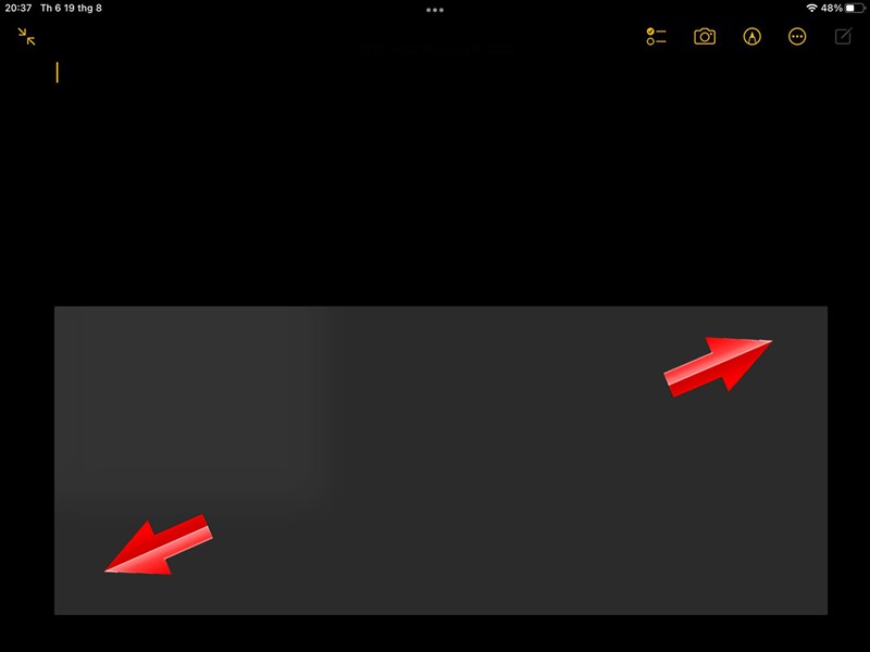Cách thu nhỏ bàn phím trên iPad Cách thu nhỏ bàn phím trên iPad