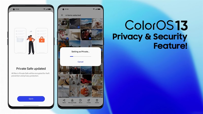 ColorOS 13 tăng cường bảo mật người dùng ColorOS 13 tăng cường bảo mật người dùng