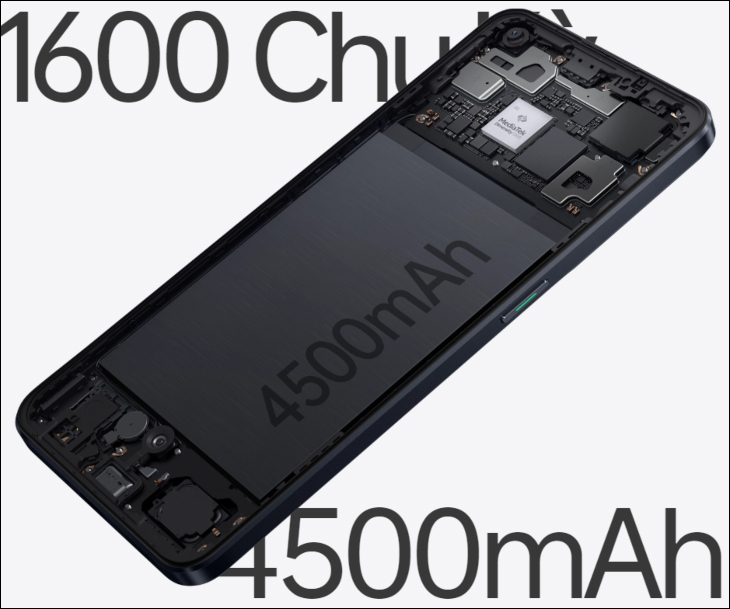 OPPO Reno8 5G ra mắt: Thiết kế độc lạ, chip Dimensity 1300, giá 13.99 triệu > Pin tích hợp sạc nhanh lên tới 80W