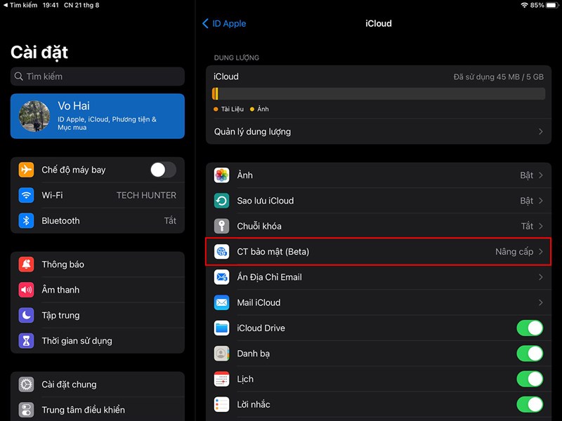 Cách vô hiệu hóa iCloud Private Relay trên iPad