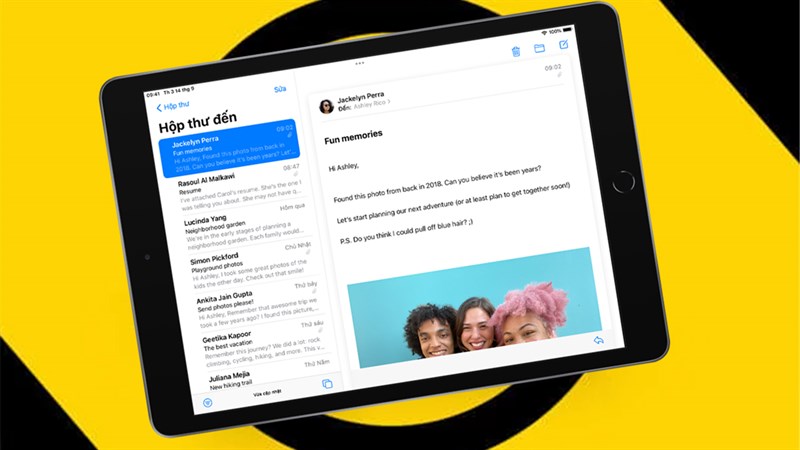 Cách tạo email tùy chỉnh trên iPad
