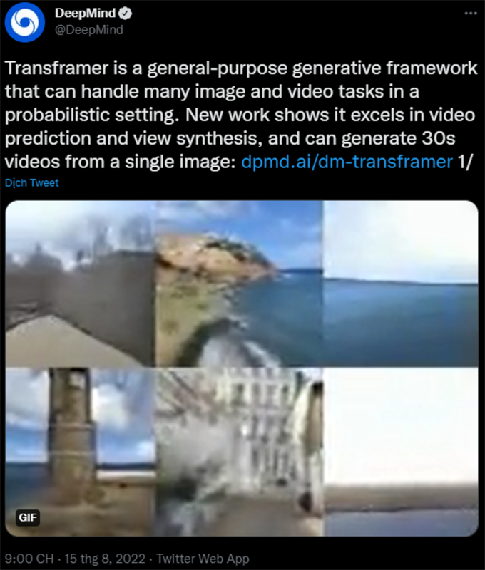 DeepMind khoe trên Twitter về công nghệ AI mới