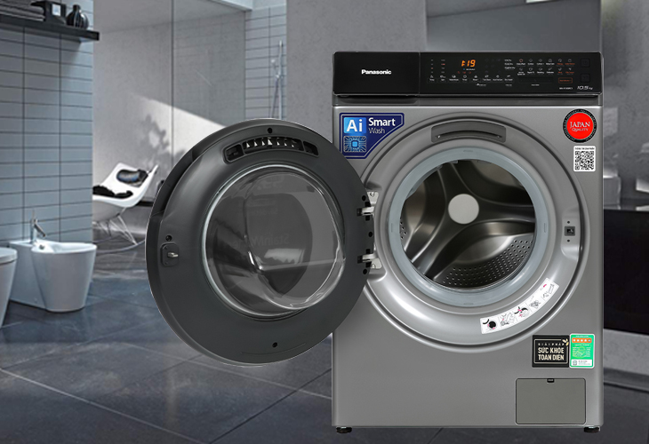 Đánh giá chi tiết máy giặt Panasonic có sấy tiện ích 2kg dòng FC mới năm 2022 > Máy giặt Panasonic cửa trước dòng FC model có phần nắp máy bằng kính cường lực, độ dày cao và dễ đóng mở linh hoạt 