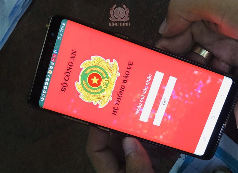 Hình ảnh app giả mạo Bộ Công An Hình ảnh app giả mạo Bộ Công An