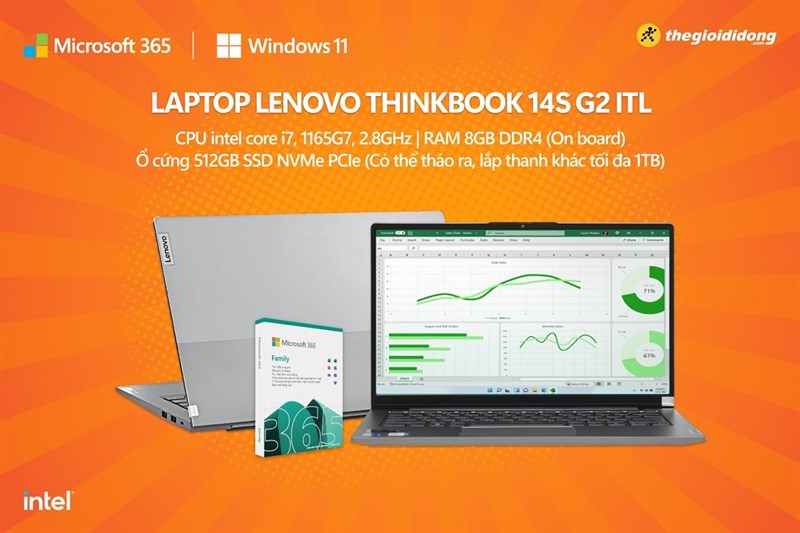 Laptop Lenovo ThinkBook 14s G2 (20VA003RVN)