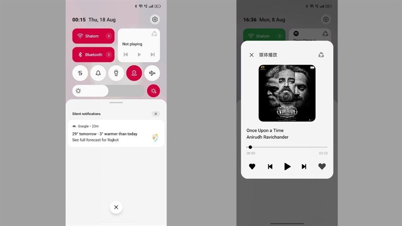 Control Center trên Color OS 13