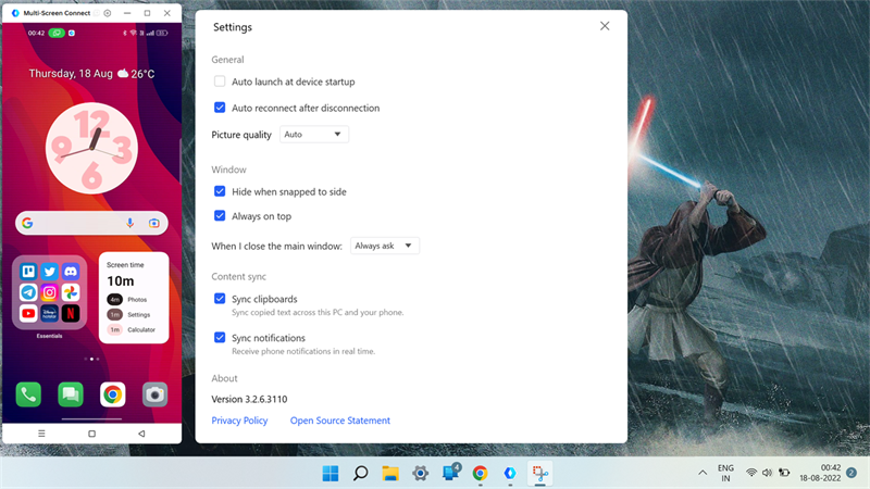 giao diện PC Connect trên Color OS 13