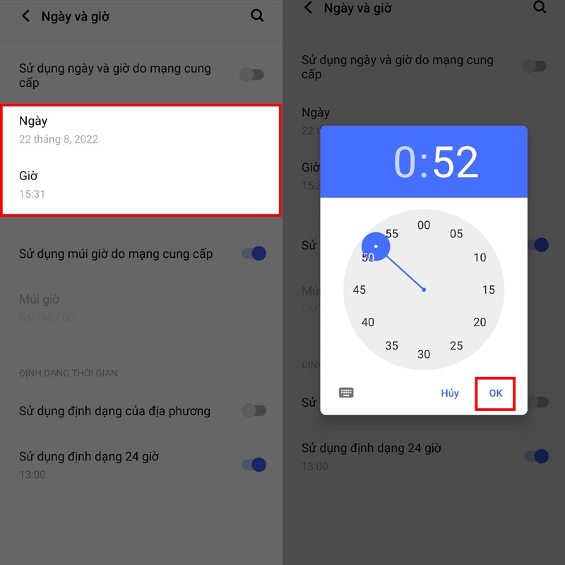 Cách đổi giờ trên điện thoại Vivo