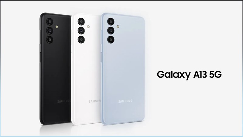 Galaxy A13 5G có 3 phiên bản màu sắc