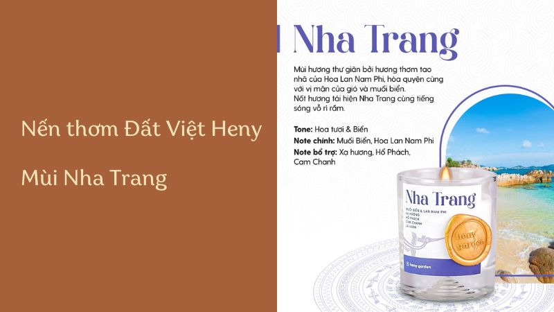 Nến thơm mùi Nha Trang