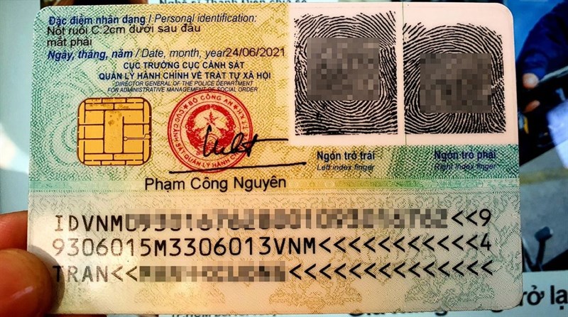 Chip mặt sau của căn cước công dân