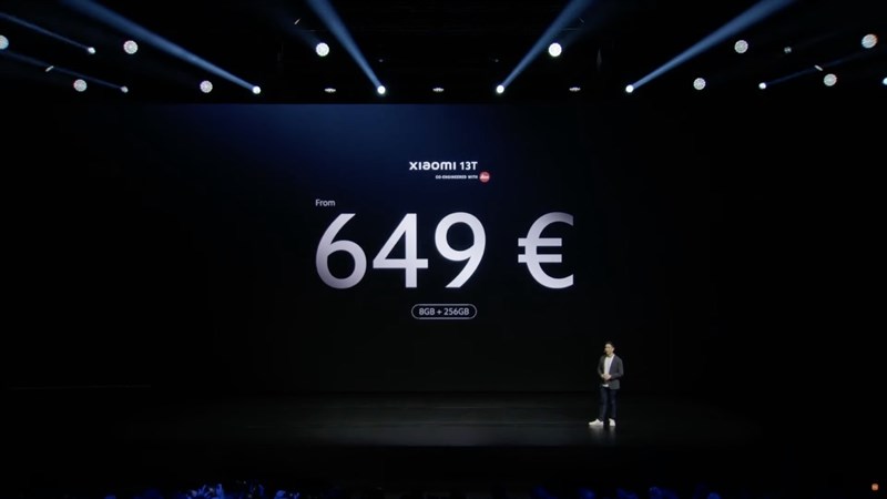 Giá khởi điểm của Xiaomi 13T tại thị trường quốc tế. Nguồn: Xiaomi. Giá khởi điểm của Xiaomi 13T tại thị trường quốc tế. Nguồn: Xiaomi.