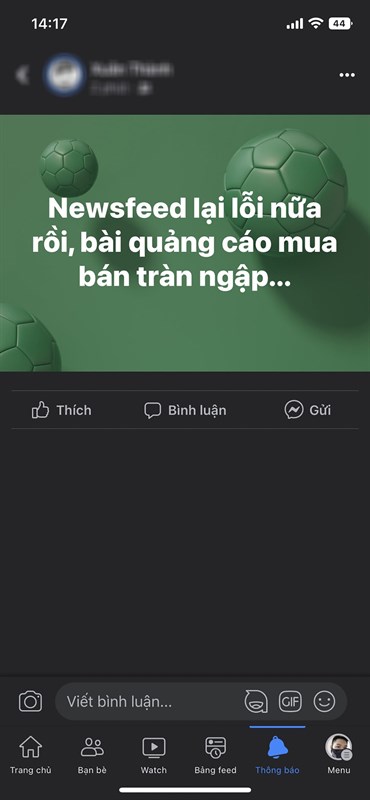 Người dùng phản ánh