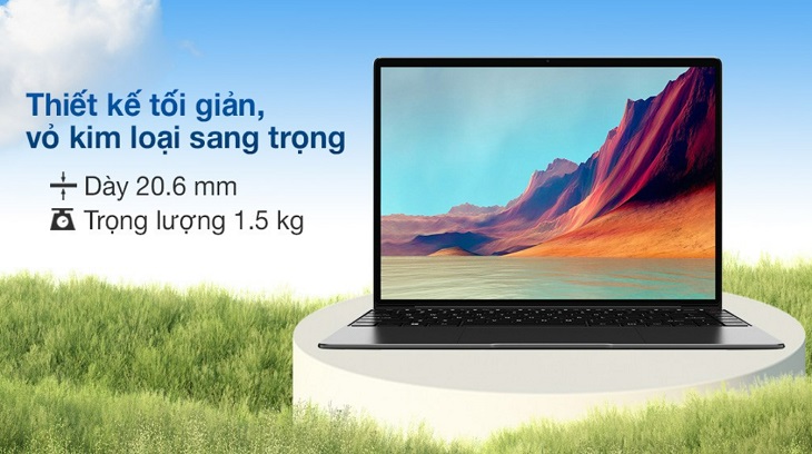 Laptop CHUWI CoreBook X i5 8259U/16GB/512GB/Win10 có kiểu thiết kế mỏng nhẹ