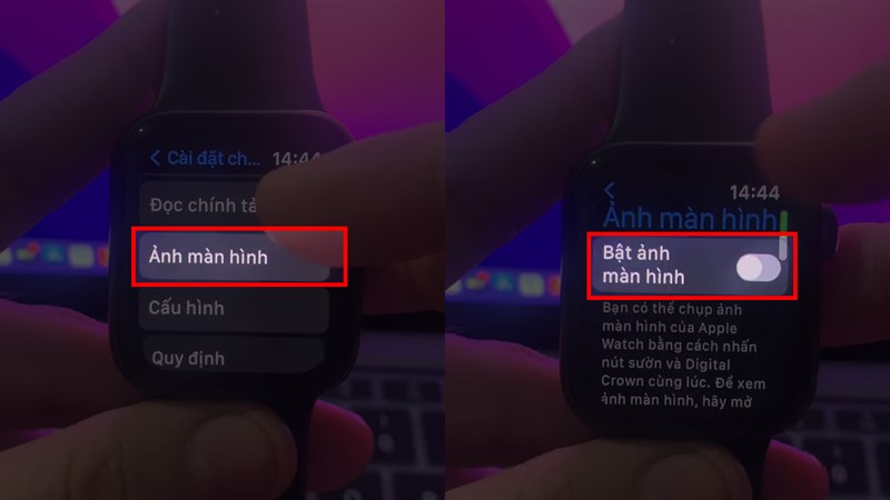Cách chụp ảnh màn hình trên Apple Watch