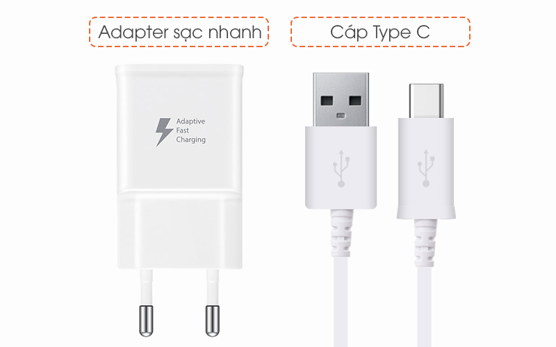 Bộ Adapter sạc kèm cáp Type C 15W Samsung TA20EW