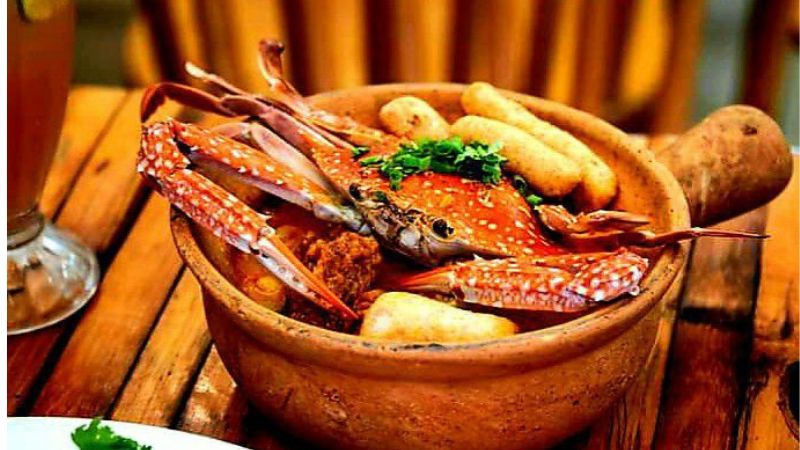 Món ăn tại quán Bánh canh ghẹ muối ớt xanh