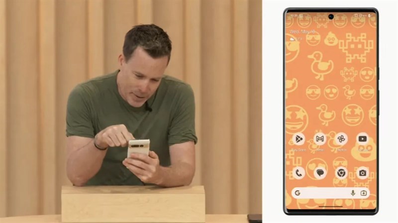 Người dùng có thể thêm Emoji vào việc tùy chỉnh màn hình nền và có thể tương tác với chúng trên Android 14. Nguồn: CNET.