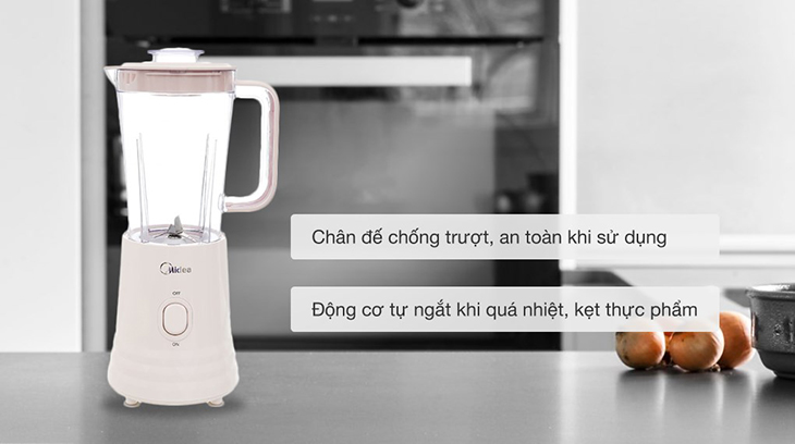 Máy xay sinh tố Midea trang bị một số tính năng thông minh đi kèm khác