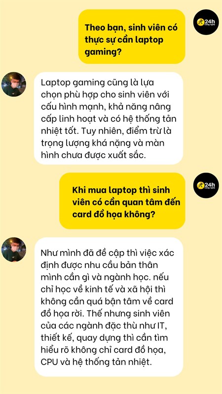 Laptop dành cho sinh viên
