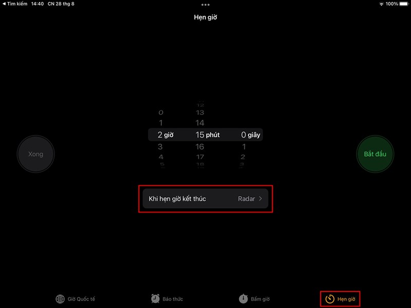 Cách hẹn giờ tắt nhạc trên iPad