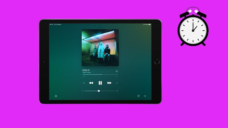 Cách hẹn giờ tắt nhạc trên iPad