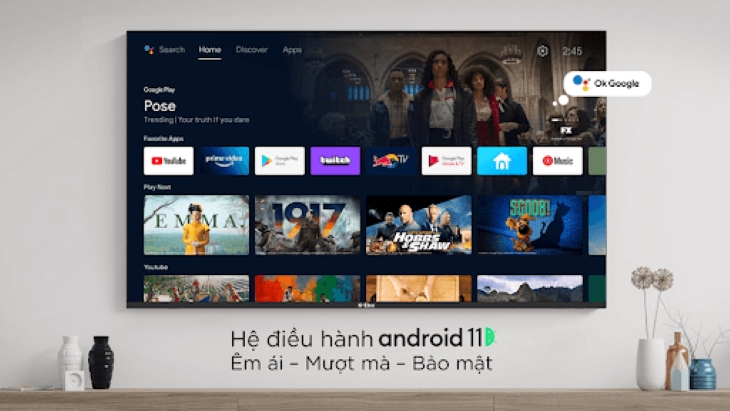 hệ điều hành android 11 của tivi K-Elec hệ điều hành android 11 của tivi K-Elec