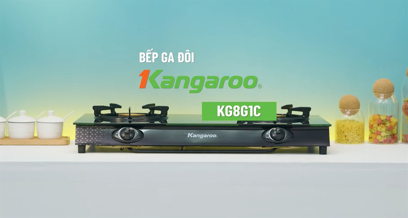 Bếp ga đôi Kangaroo KG8G1C có công suất nấu hiệu quả, thức ăn nhanh chín Bếp ga đôi Kangaroo KG8G1C có công suất nấu hiệu quả, thức ăn nhanh chín