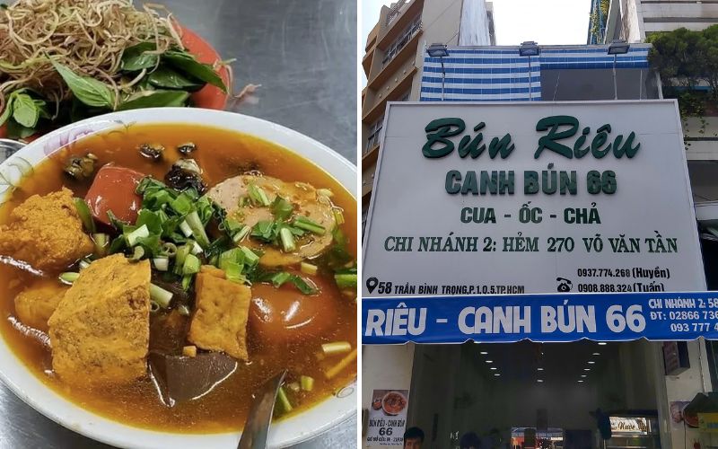 Bún riêu canh bún 66