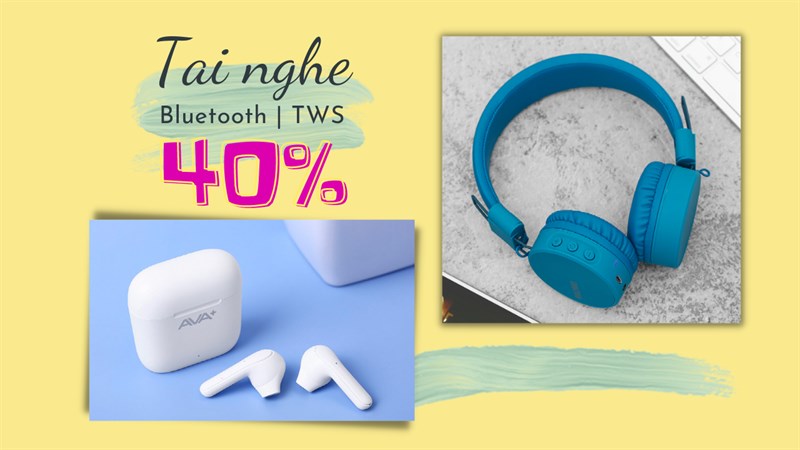 Tai nghe mua kèm điện thoại, laptop, tablet giảm đến 40% tại Thế Giới Di Động