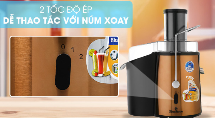 Trang bị 2 tốc độ ép thông minh, dễ thao tác Trang bị 2 tốc độ ép thông minh, dễ thao tác