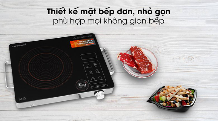 Bếp hồng ngoại Cuchen CHR-F170VN có thiết kế nhỏ gọn phù hợp với mọi không gian bếp Bếp hồng ngoại Cuchen CHR-F170VN có thiết kế nhỏ gọn phù hợp với mọi không gian bếp