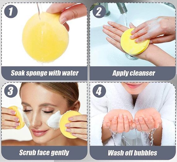 Cách sử dụng mút rửa mặt