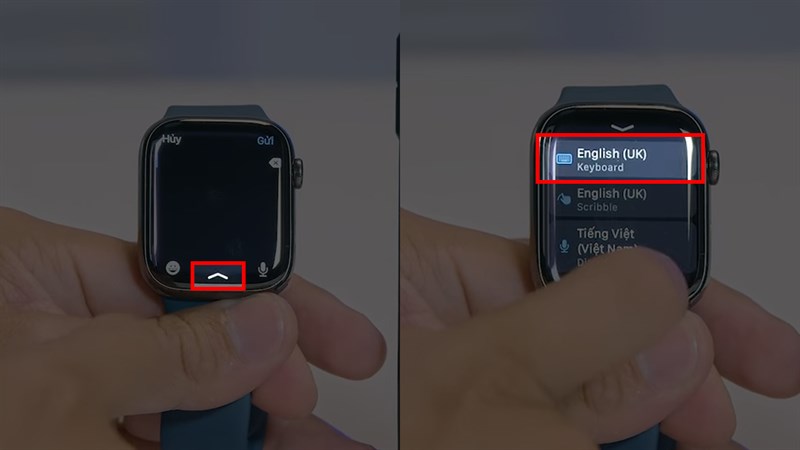 Cách mở bàn phím keyboard trên Apple Watch