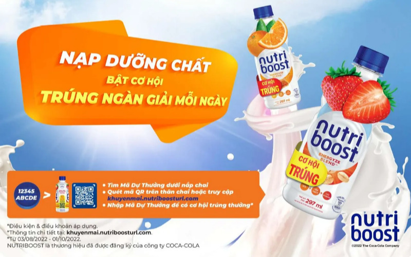 Sữa trái cây Nutriboost hiện đã được bày bán ở nhiều cửa hàng trên thị trường Việt Nam