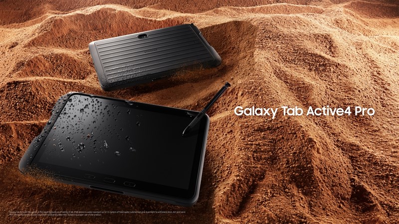 Galaxy Tab Active4 Pro ra mắt: Độ bền quân sự Mỹ, dùng chip game và pin lớn Galaxy Tab Active4 Pro ra mắt: Độ bền quân sự Mỹ, dùng chip game và pin lớn