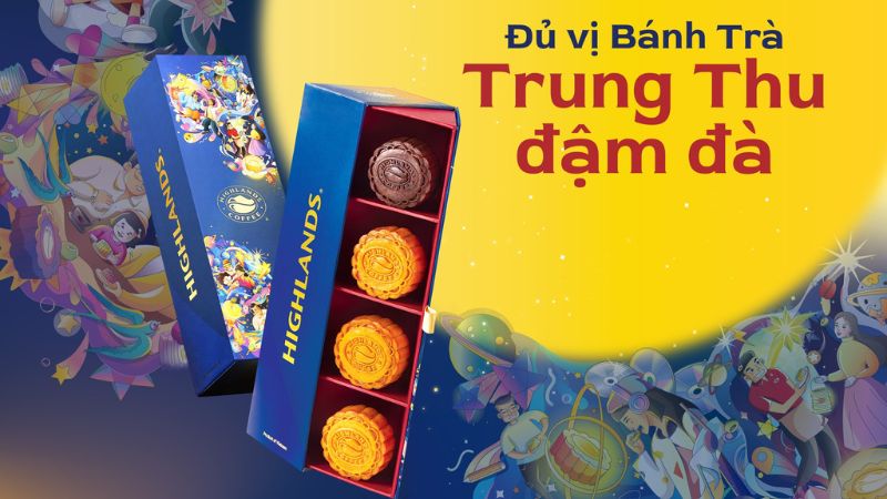 Cách thưởng thức Bánh Trung Thu Highland Coffee