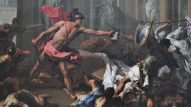 Chiến công giết Medusa của Theseus