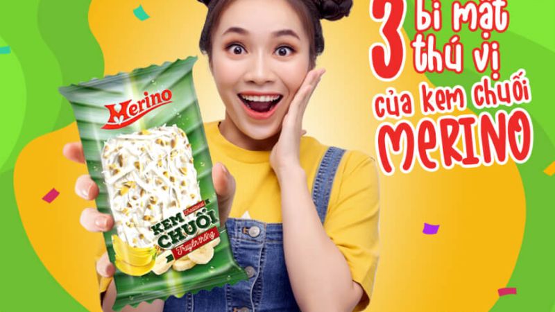 Kem chuối Merino truyền thống cây 80g