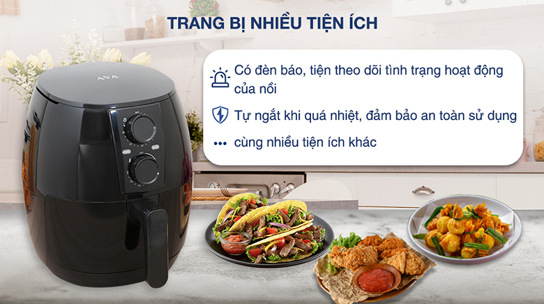 Nồi chiên không dầu AVA HB-8027 4.3 lít
